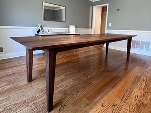 Mid-Century Modern Black Walnut Dining - Made to Order - Local Delivery to NJ NY PA Only Active