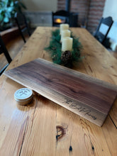 Load image into Gallery viewer, Live Edge Slab Walnut Serving Board